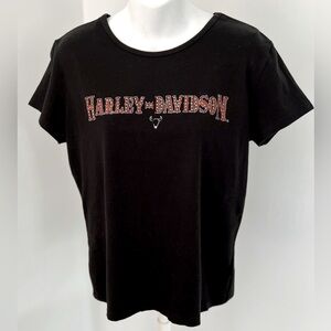 Harley-Davidson Black Top with Western Graphics